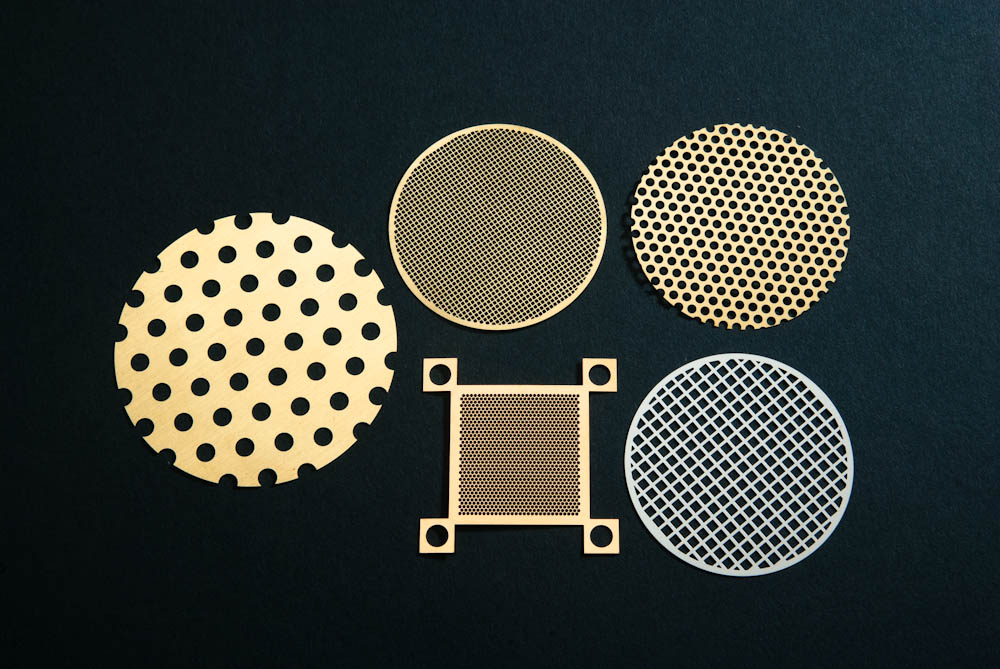 Premium Photo  Dot pattern of metal mesh filter